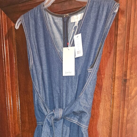 Denim Wide Leg Jumpsuit - New With Tags! - Picture 1 of 4